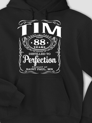 Distilled to Perfection Black Adult Hooded Sweatshirt