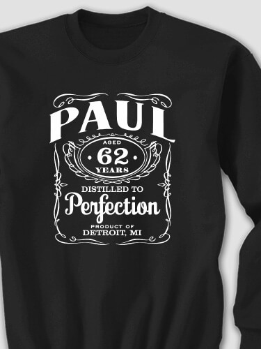 Distilled to Perfection Black Adult Sweatshirt