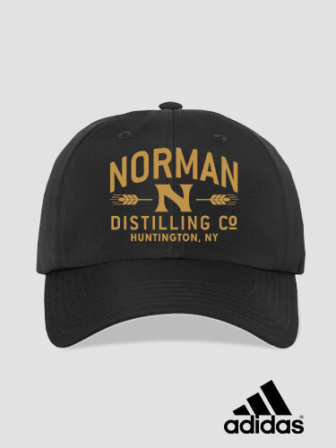 Distilling Company Black Embroidered Adidas Hat