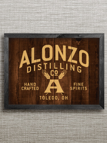 Distilling Company Black Framed Wall Art 16.5 x 12.5