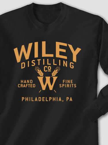 Distilling Company Black Adult Long Sleeve