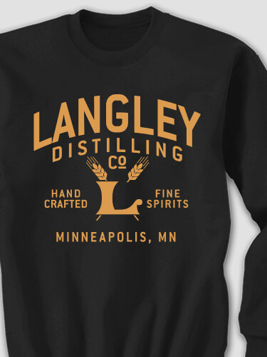 Distilling Company Black Adult Sweatshirt