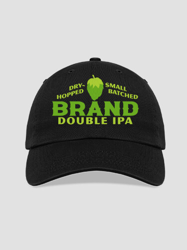 Double IPA Black Embroidered Hat