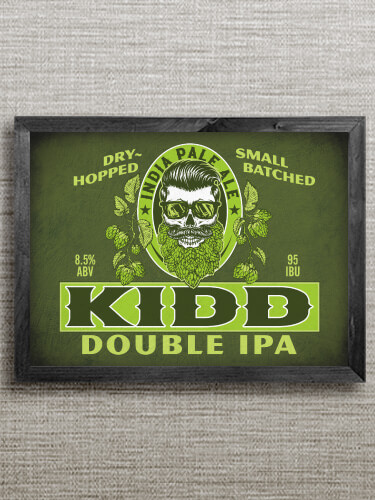 Double IPA Black Framed Wall Art 16.5 x 12.5