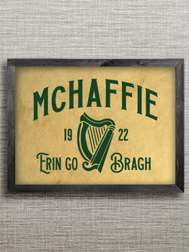 Erin Go Bragh Black Framed Wall Art 16.5 x 12.5