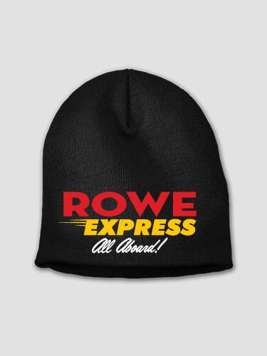 Express Black Embroidered Beanie