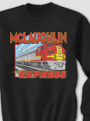 Express Black Adult Sweatshirt