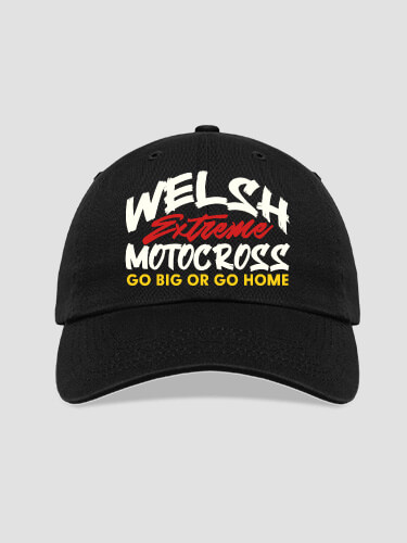 Extreme Motocross Black Embroidered Hat