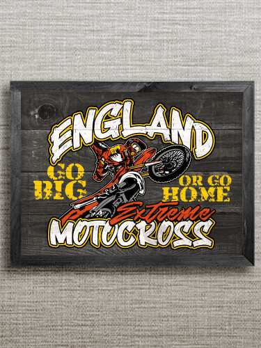 Extreme Motocross Black Framed Wall Art 16.5 x 12.5