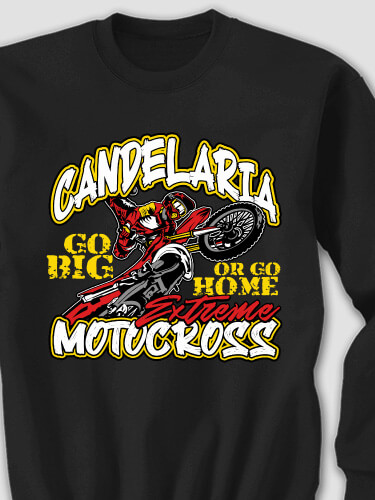 Extreme Motocross Black Adult Sweatshirt