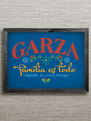 Familia es Todo Black Framed Wall Art 16.5 x 12.5