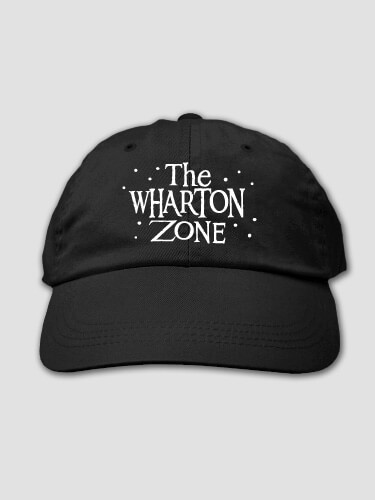 Family Zone Black Embroidered Hat