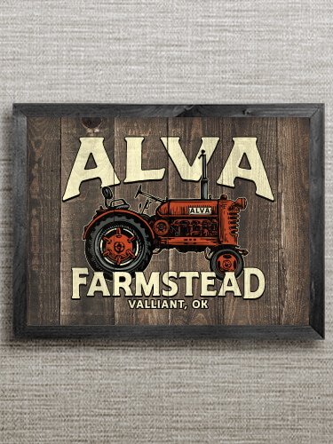 Farmstead Black Framed Wall Art 16.5 x 12.5