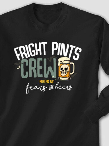 Fears And Beers Black Adult Long Sleeve