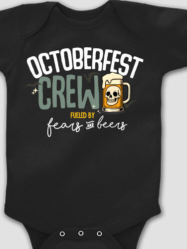Fears And Beers Black Baby Bodysuit