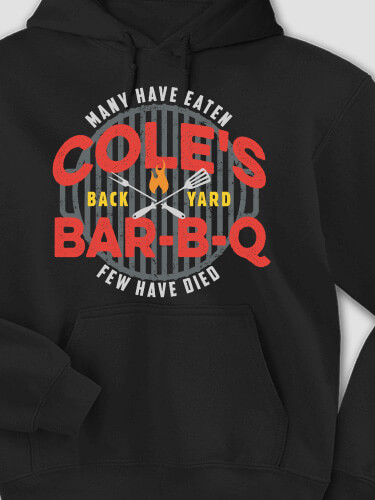 Few Have Died BBQ Black Adult Hooded Sweatshirt