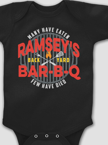 Few Have Died BBQ Black Baby Bodysuit