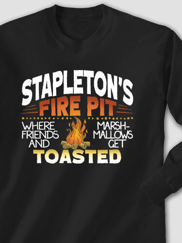 Fire Pit Black Adult Long Sleeve