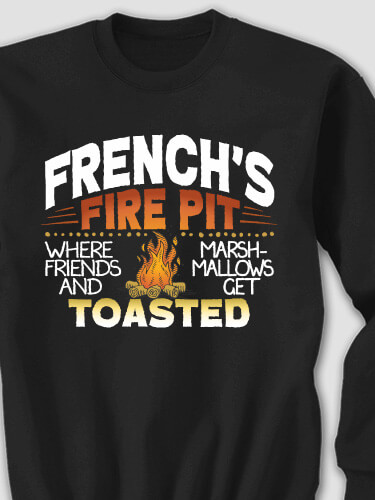 Fire Pit Black Adult Sweatshirt