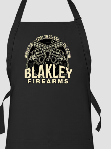 Firearms Black Apron