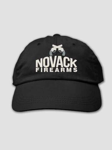 Firearms Black Embroidered Hat