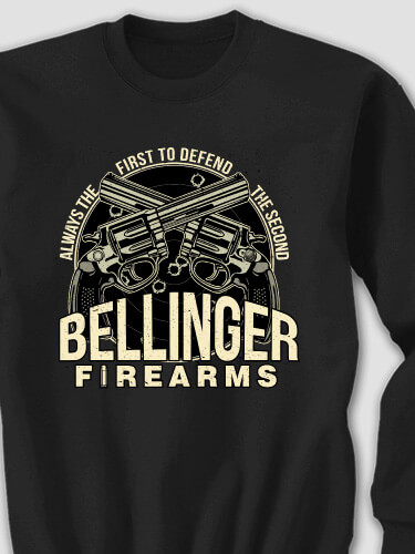 Firearms Black Adult Sweatshirt