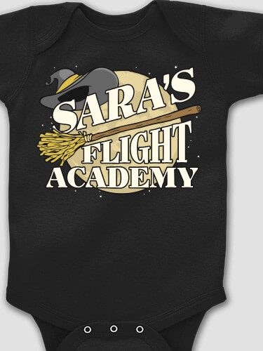 Flight Academy Black Baby Bodysuit