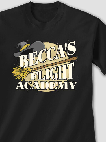 Flight Academy Black Adult T-Shirt