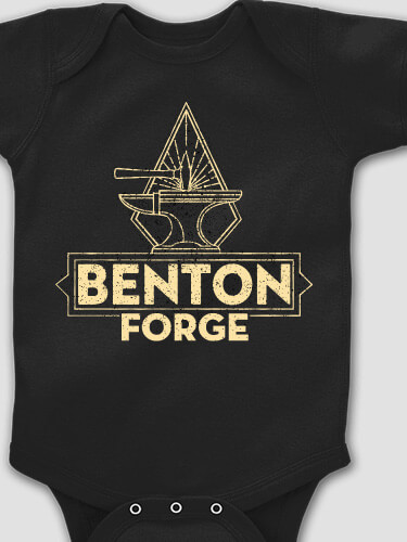 Forge Black Baby Bodysuit