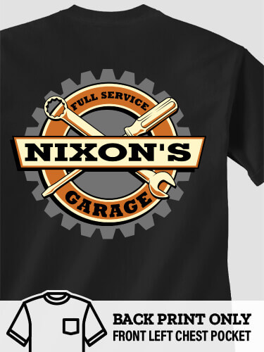 Garage Black Pocket Adult T-Shirt