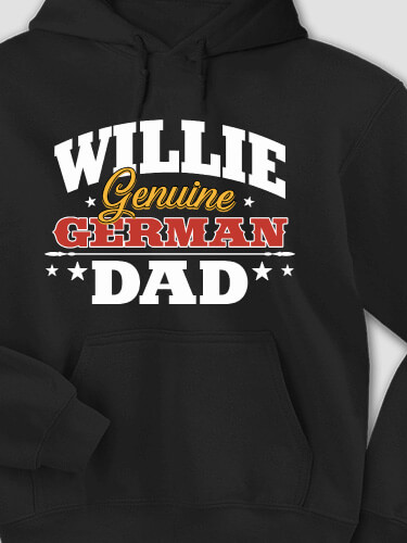 German Dad Black Adult Hooded Sweatshirt