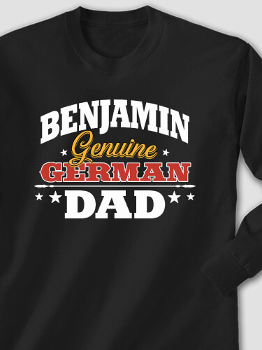 German Dad Black Adult Long Sleeve