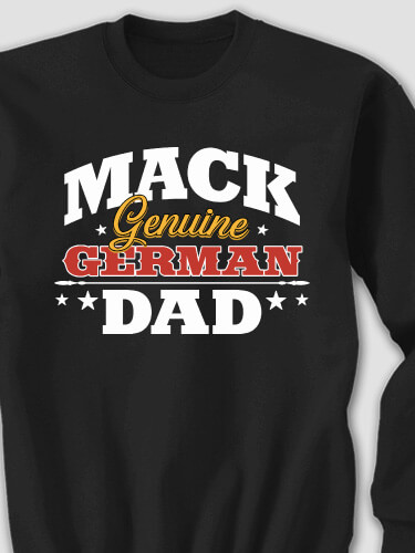 German Dad Black Adult Sweatshirt