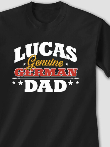 German Dad Black Adult T-Shirt