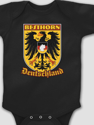 German Eagle Black Baby Bodysuit