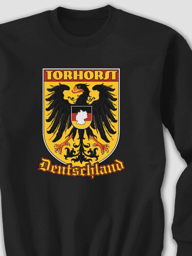 German Eagle Black Adult Sweatshirt