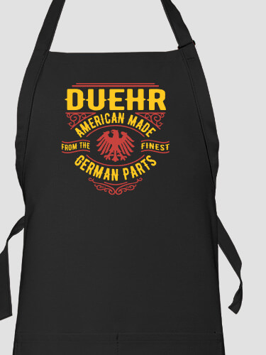 German Parts Black Apron