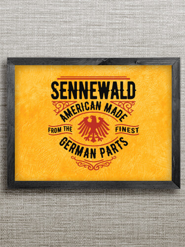 German Parts Black Framed Wall Art 16.5 x 12.5