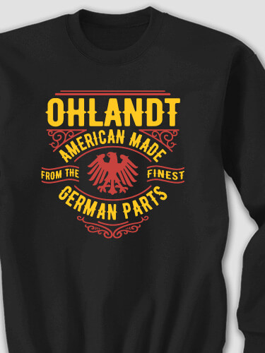 German Parts Black Adult Sweatshirt