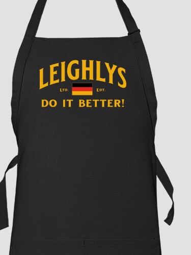 Germans Do It Better Black Apron