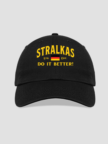 Germans Do It Better Black Embroidered Hat