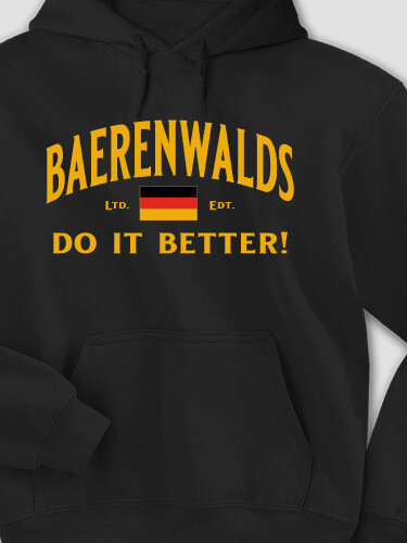 Germans Do It Better Black Adult Hooded Sweatshirt