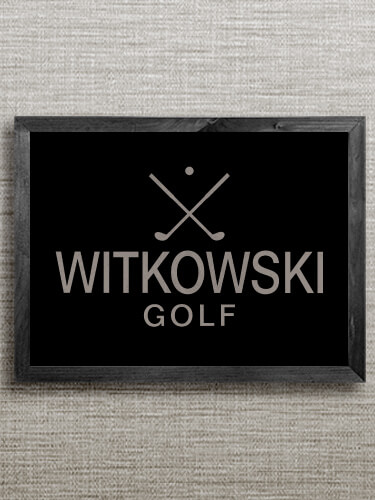Golf Black Framed Wall Art 16.5 x 12.5