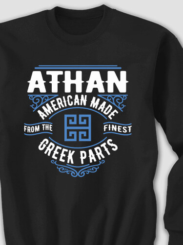 Greek Parts Black Adult Sweatshirt