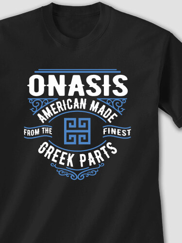 Greek Parts Black Adult T-Shirt