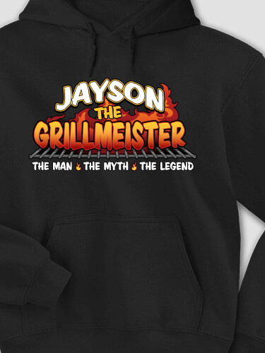 Grillmeister Black Adult Hooded Sweatshirt