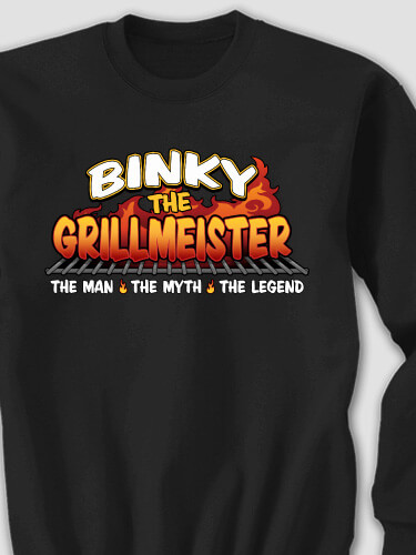 Grillmeister Black Adult Sweatshirt