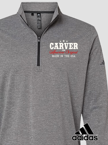 Black Heather American Original Personalized embroidered-adidas-pullover 