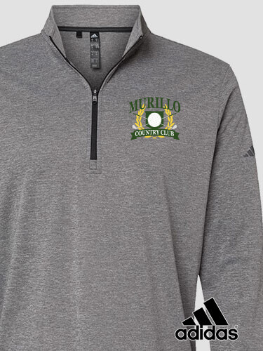 Black Heather Classic Country Club Personalized embroidered-adidas-pullover 