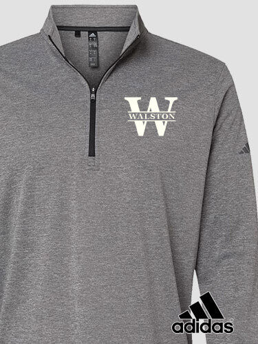 Black Heather Family Monogram Personalized embroidered-adidas-pullover 